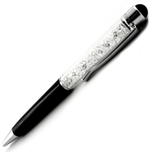 Swarovski Berns toll fekete felül fehér kristály TOUCH 14cm MADE WITH SWAROVSKI ELEMENTS