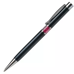 Swarovski toll fekete testű 20 Középen Pink Kristály Tölt. Gravírozható Made With Swarovski Elements