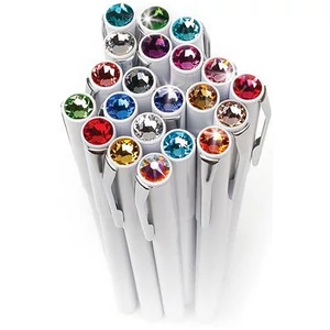 Swarovski toll M. fehér testű Mágneses Bíbor Lila Kristály Gravírozhat Made With Swarovski Elements