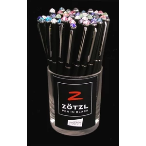 Swarovski Zötzl toll fekete színes kristállyal 13cm MADE WITH SWAROVSKI ELEMENTS