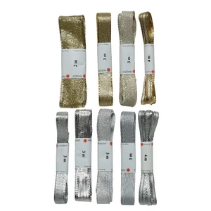 Szalag textil 24' ezüst, arany 9 féle 400cmx0.5cmx0.2cm sdkae