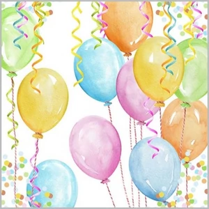 Szalvéta 25x25cm Baloon Party 20db-os
