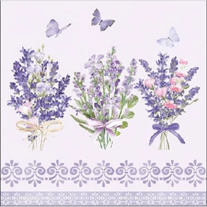 Szalvéta 25x25cm Lovely lavender lilac 20db-os