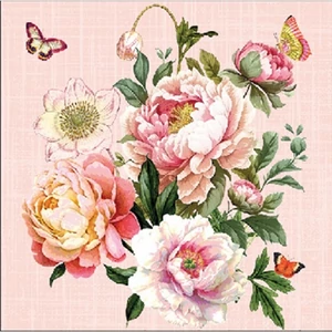 Szalvéta 25x25cm Peony bouquet 20db-os