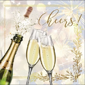 Szalvéta 25x25cm Popping bottle 20db-os