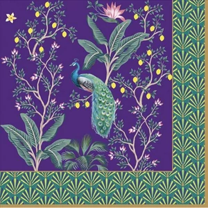 Szalvéta 33x33cm 20db-os, Imperial Peacock