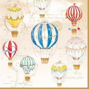 Szalvéta 33x33cm Air Balloons,20db-os 