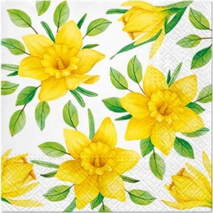 Szalvéta 33x33cm Daffodils in Bloom, 20db-os papírszalvéta 33x33cm,20db-os