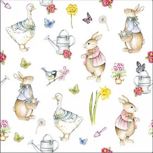 Szalvéta 33x33cm Easter Garden 20db-os