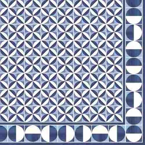Szalvéta 33x33cm Geometric Blue, 20db-os, Atmosphere