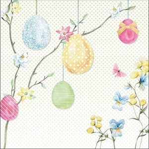 Szalvéta 33x33cm Hanging Eggs 20db-os