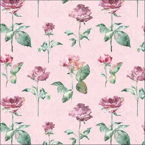 Szalvéta Ambiante virágos Julia pink papírszalvéta 33x33cm,20db-os