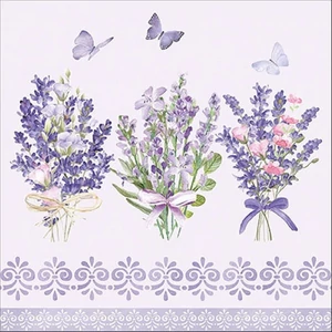 Szalvéta 33x33cm Lovely lavender lilac 20db-os