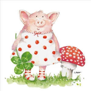 Szalvéta 33x33cm Lucky Piggy 20db-os