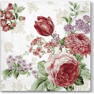 Szalvéta 33x33cm Mysterious Roses 20db-os