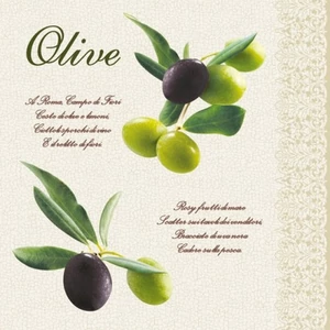 Szalvéta 33x33cm Olive 20db-os