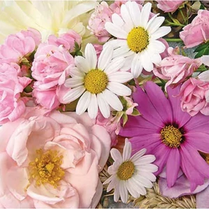 Szalvéta Ambiante virágos Summer flower mix papírszalvéta 33x33cm,20db-os