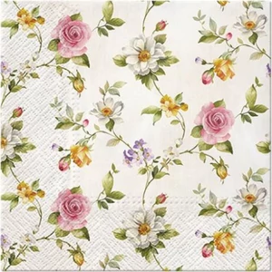 Szalvéta 33x33cm Tender Roses 20db-os 