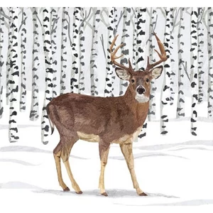 Szalvéta 33x33cm Wilderness Stag 20db-os