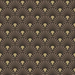 Szalvéta Ambiante Art Deco Black papírszalvéta 33x33cm,20db-os