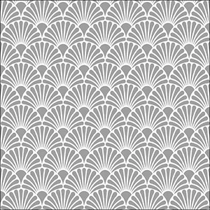 Szalvéta Ambiante Art Deco Silver White papírszalvéta 33x33cm,20db-os