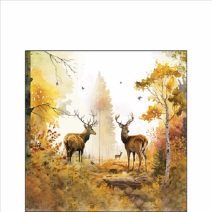 Szalvéta Ambiante Autumn Forest 25x25cm 20db