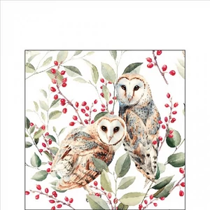Szalvéta Ambiante Barn owl couple papírszalvéta 25x25cm,15db-os
