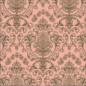 Szalvéta Ambiante Baroque ornament salmon papír papírszalvéta 33x33cm,20db-os