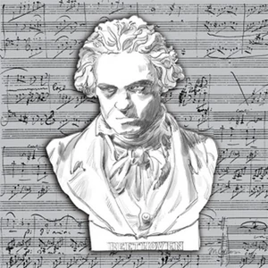 Szalvéta Ambiante Beethoven papírszalvéta 25x25cm,15db-os