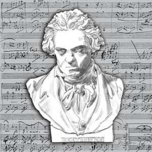 Szalvéta Ambiante Beethoven papírszalvéta 33x33cm,20db-os