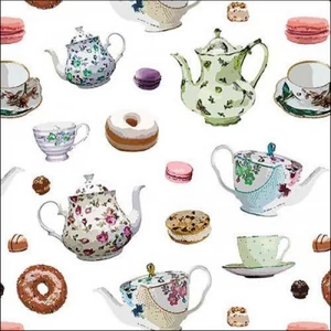 Szalvéta Ambiante Classic tea pots papír papírszalvéta 33x33cm,20db-os