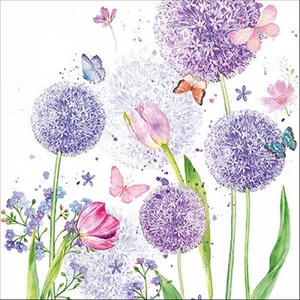 Szalvéta Ambiante Flower beauty papír papírszalvéta 33x33cm,20db-os