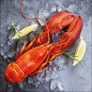 Szalvéta Ambiante Fresh Lobster papír papírszalvéta 33x33cm,20db-os