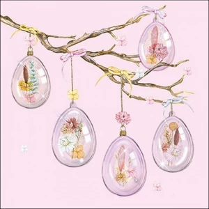 Szalvéta Ambiante Glass Eggs Rose papír papírszalvéta 33x33cm,20db-os