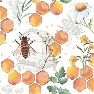 Szalvéta Ambiante Honeycomb papír papírszalvéta 33x33cm,20db-os