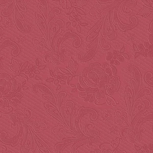 Szalvéta Ambiante Lace embossed bordeaux dombornyomott papírszalvéta 33x33cm,20db-os