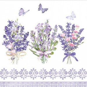 Szalvéta Ambiante Lovely laveder withe papírszalvéta 25x25cm,20db-os