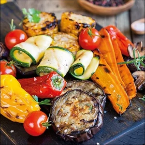 Szalvéta Ambiante Mixed Vegetables papírszalvéta 33x33cm,20db-os