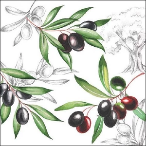Szalvéta Ambiante Olives papírszalvéta 33x33cm,20db-os