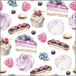 Szalvéta Ambiante Pastries papírszalvéta 25x25cm,15db-os