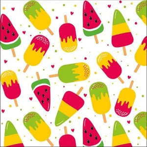Szalvéta Ambiante Popsicles papírszalvéta 33x33cm,20db-os