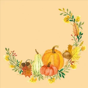 Szalvéta Ambiante Pumpkin Flair papírszalvéta 33x33cm,20db-os