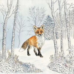 Szalvéta Ambiante Renard Hiver papírszalvéta 33x33cm,20db-os