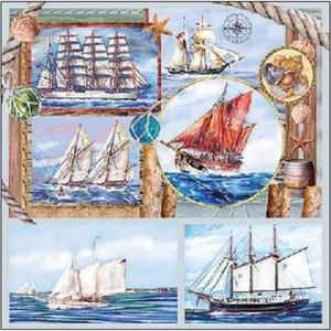 Szalvéta Ambiante Sail away papírszalvéta 25x25cm,15db-os