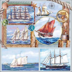 Szalvéta Ambiante Sail away papírszalvéta 33x33cm,20db-os