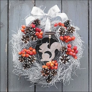 Szalvéta Ambiante Squirrel In Wreath papírszalvéta 33x33cm,20db-os