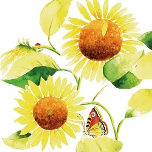 Szalvéta Ambiante Sunflowers papírszalvéta 33x33cm,20db-os