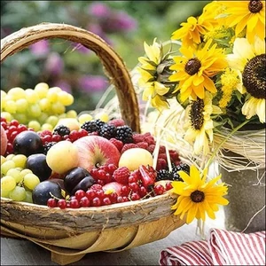Szalvéta Ambiante Sunny Fruit papírszalvéta 33x33cm,20db-os