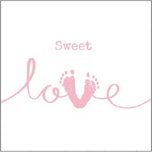 Szalvéta Ambiante Sweet Love Girl papírszalvéta 25x25cm,15db-os