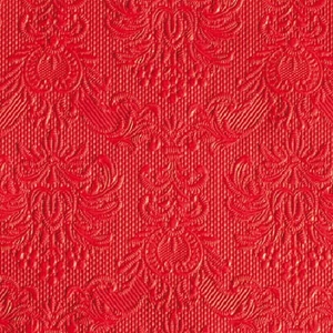 Szalvéta Ambiente Elegance Elegance red dombornyomott papírszalvéta 25x25cm,15db-os